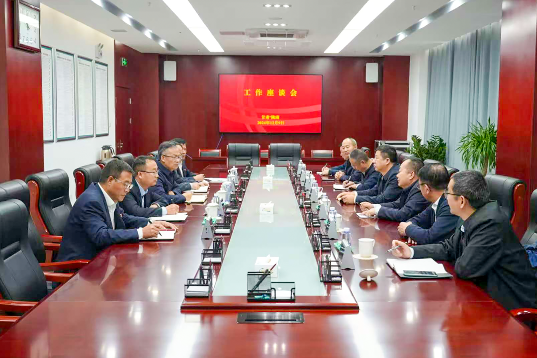 大唐甘肅公司黨委書記王建偉與國(guó)網(wǎng)隴南電力公司總經(jīng)理、黨委副書記王建眾會(huì)談